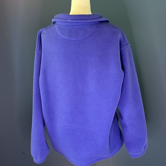 Lands' End- cobalt blue, PolarTec zip front jacket, Size 10-12, fleece w pockets - Picture 2 of 10